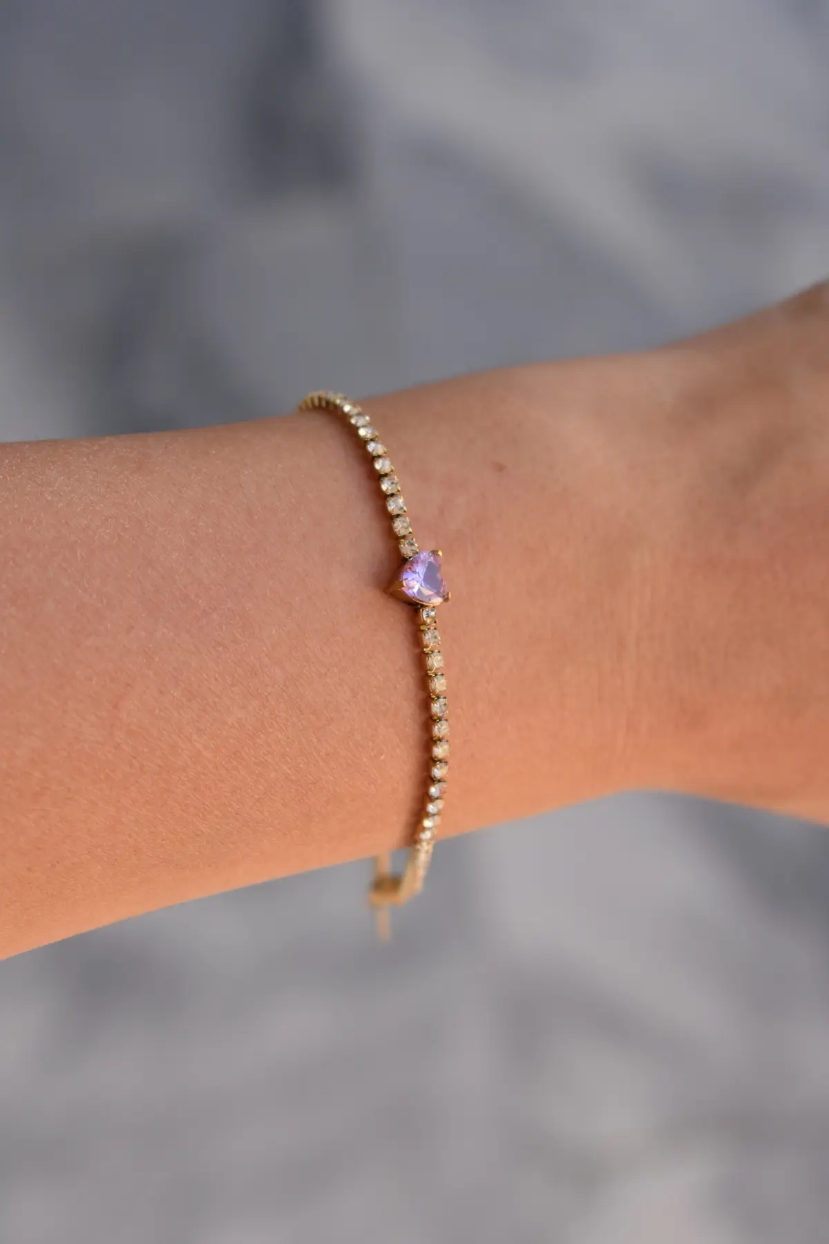 Rose Heart Riviera Bracelet
