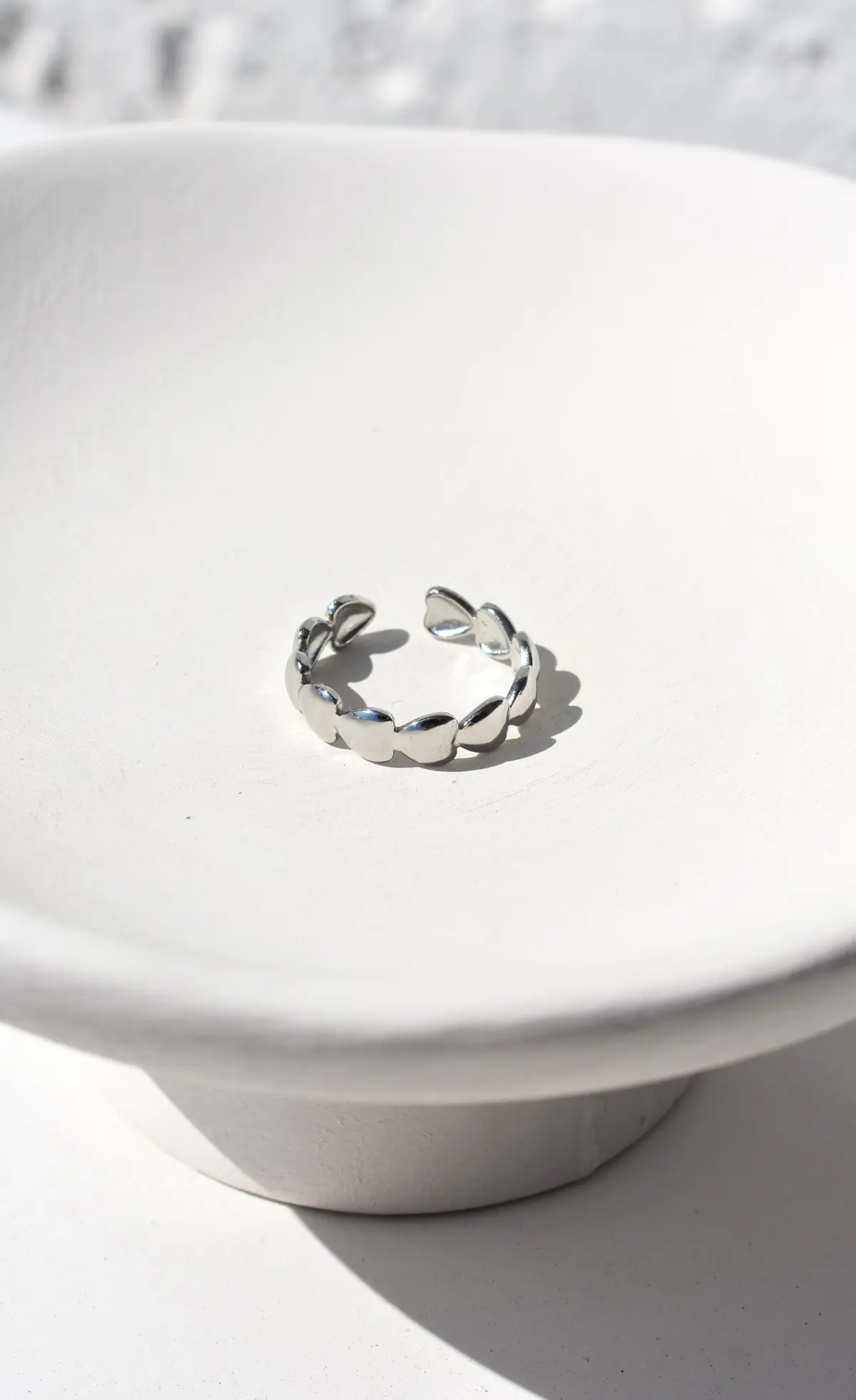 Hearts Ring Silver