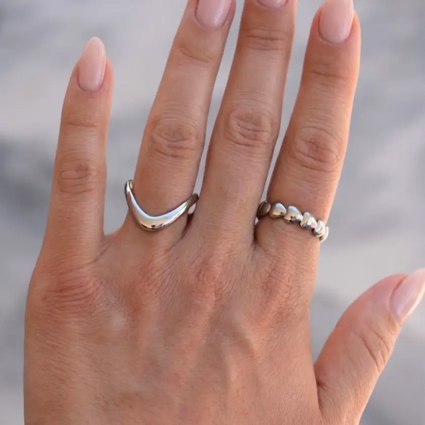 Hearts Ring Silver