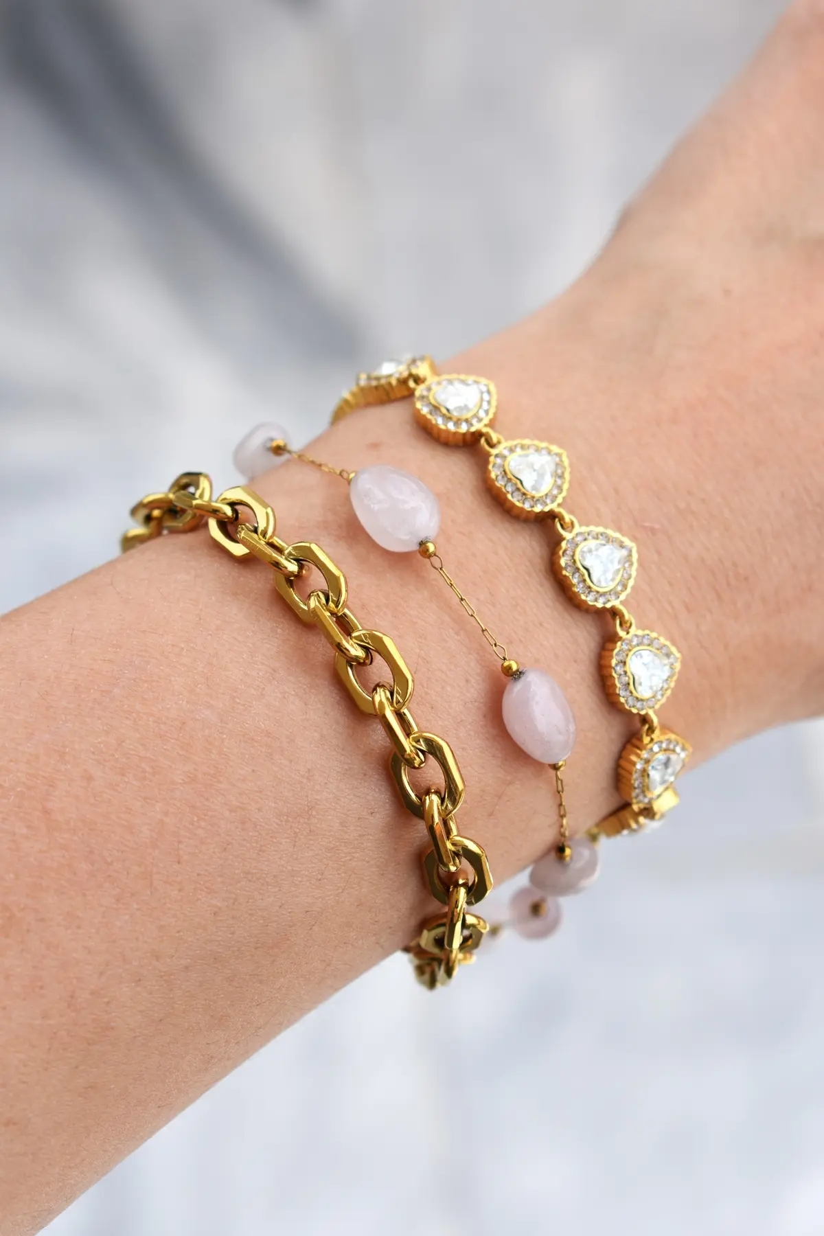 Stone Bracelet Rose